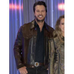 Luke Bryan American Idol 2026 Leather Jacket